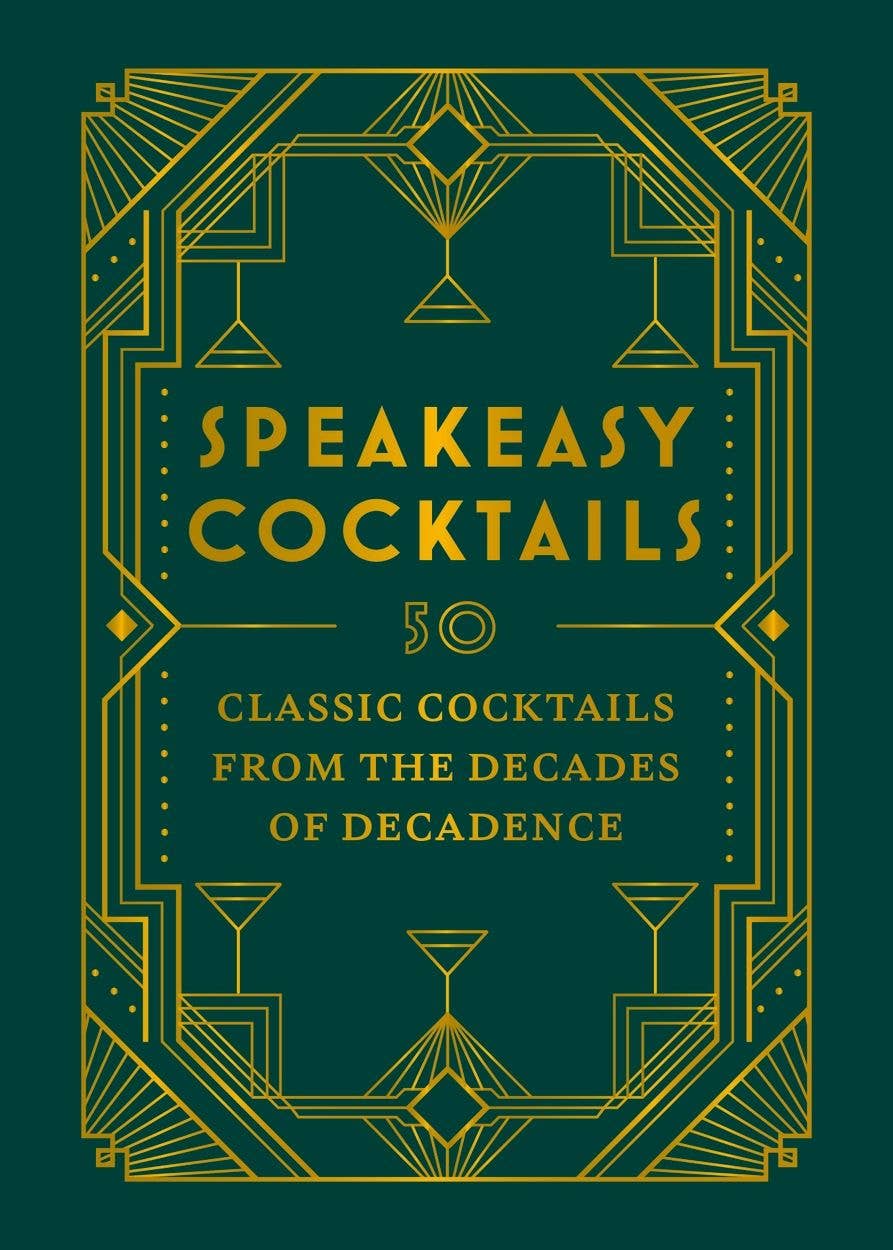 Close-up of the Speakeasy Cocktails cover: 50 classic cocktails from the decades of decadence