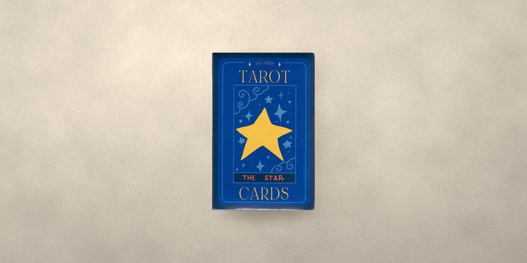 The Star tarot card deck on a cream backdrop - Onederkam gifts under $25