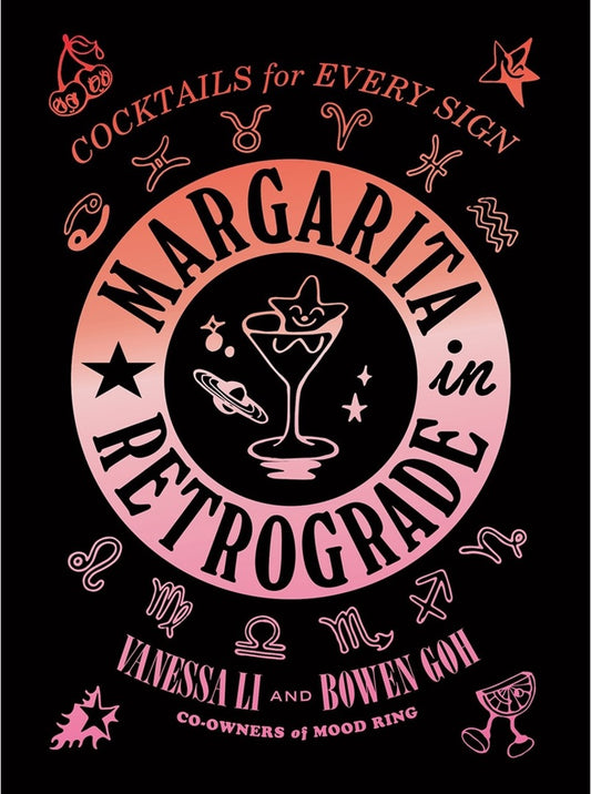 Margarita in Retrograde cover close-up showing authors Vanessa Li and Bowen Goh, co-owners of Mood Ring