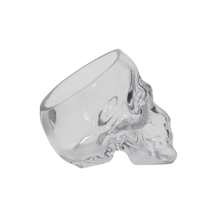 Glass mold of a skull