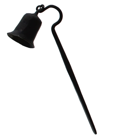 black hand-forged iron snuffer