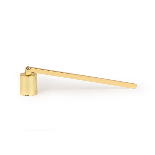 modern shiny brass snuffer