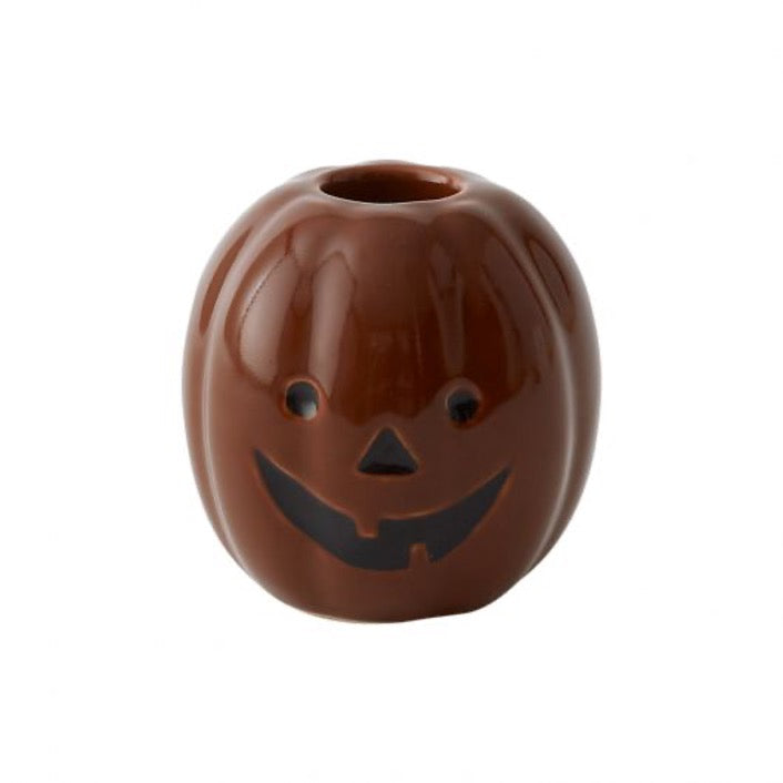 Jack-o-lantern candlestick holder