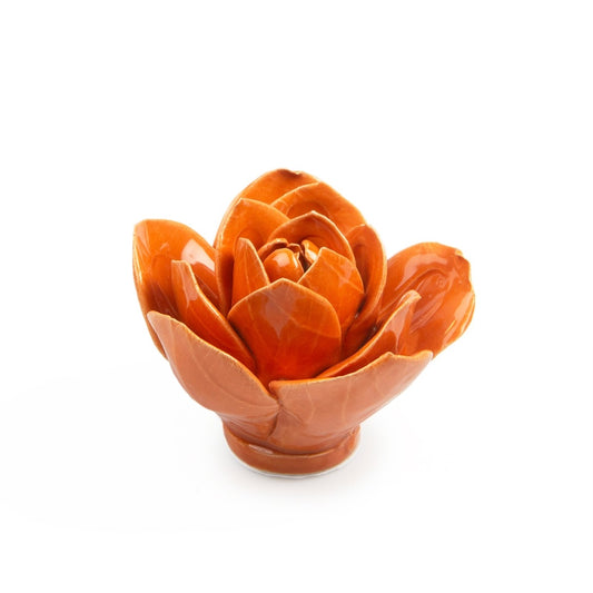 Ceramic orange peony