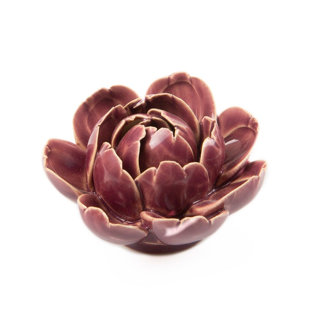 Ceramic purple peony